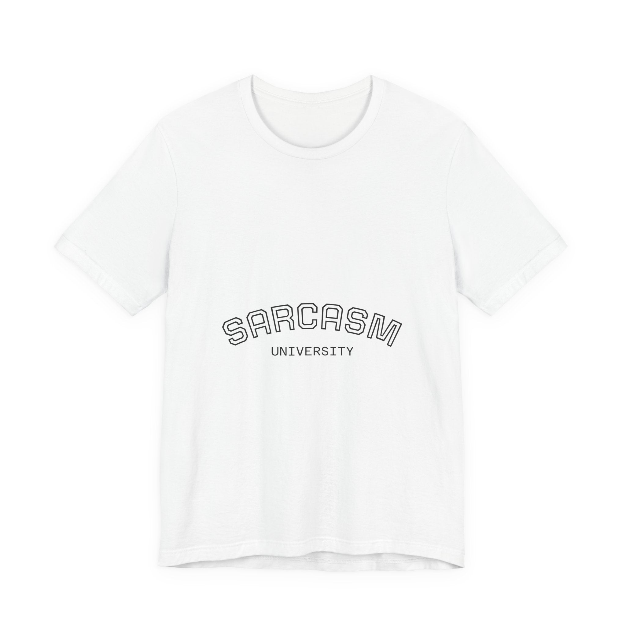 Sarcasm University T‑Shirt — Funny Retro Campus Tee
